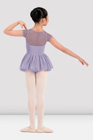 Girls’ Petite Adagio Floral Embroidered Cap Sleeve Tutu Dress
