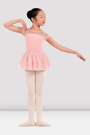 Girls’ Petite Adagio Floral Embroidered Cap Sleeve Tutu Dress