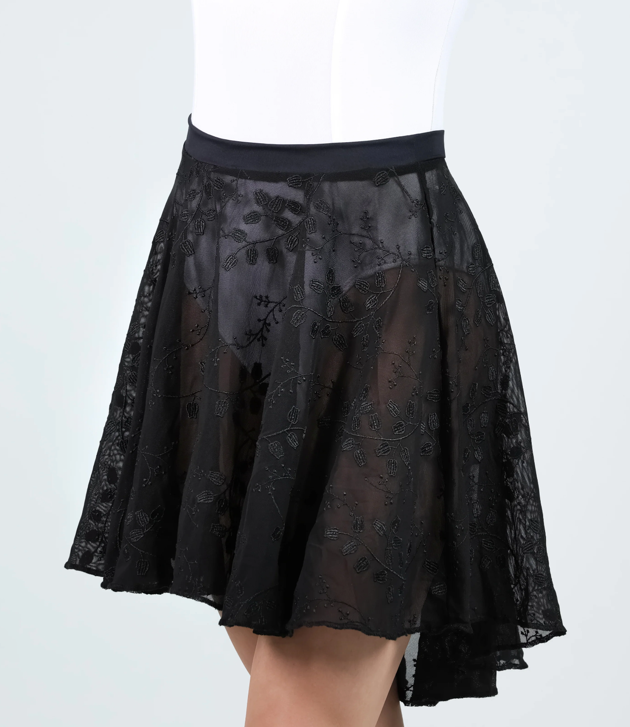 Suffolk Lily of the Valley Hi-Lo Midi Skirt
