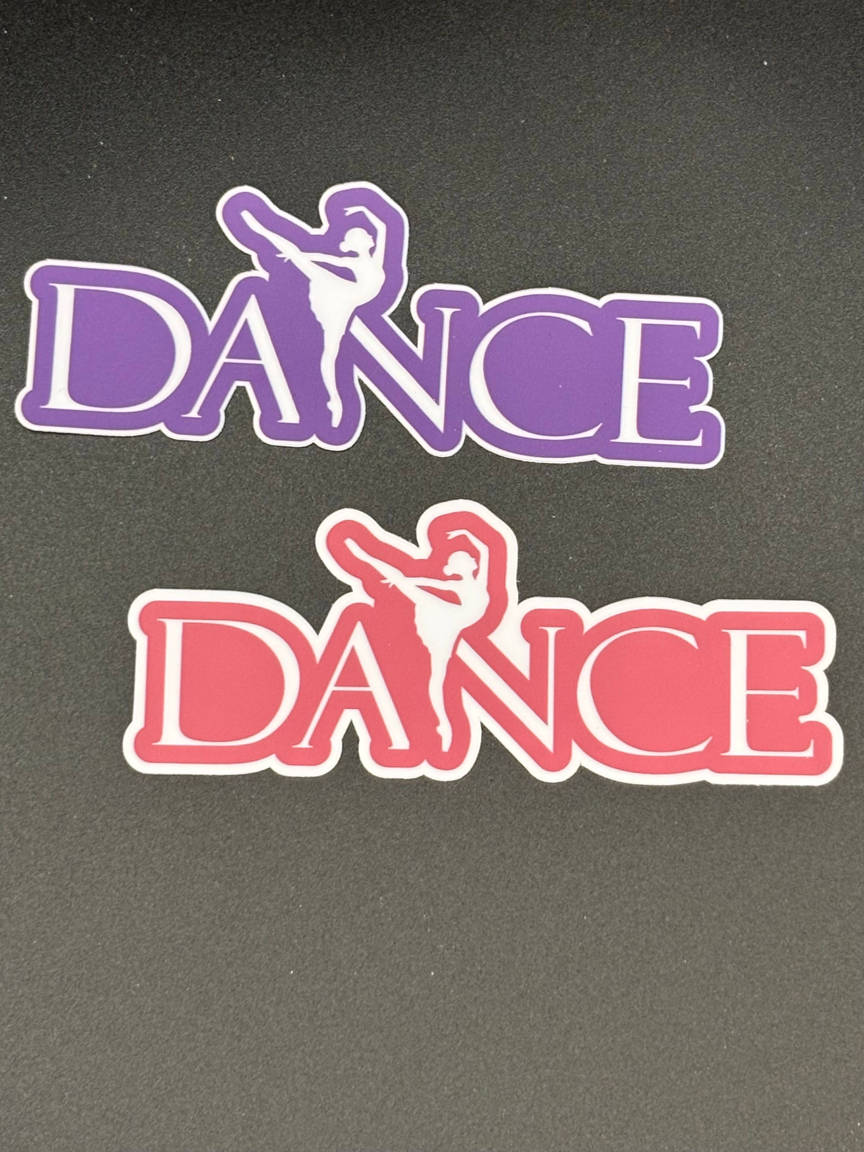 Dancer in Arabesque Sticker, 4" x 1.6, 2 color options