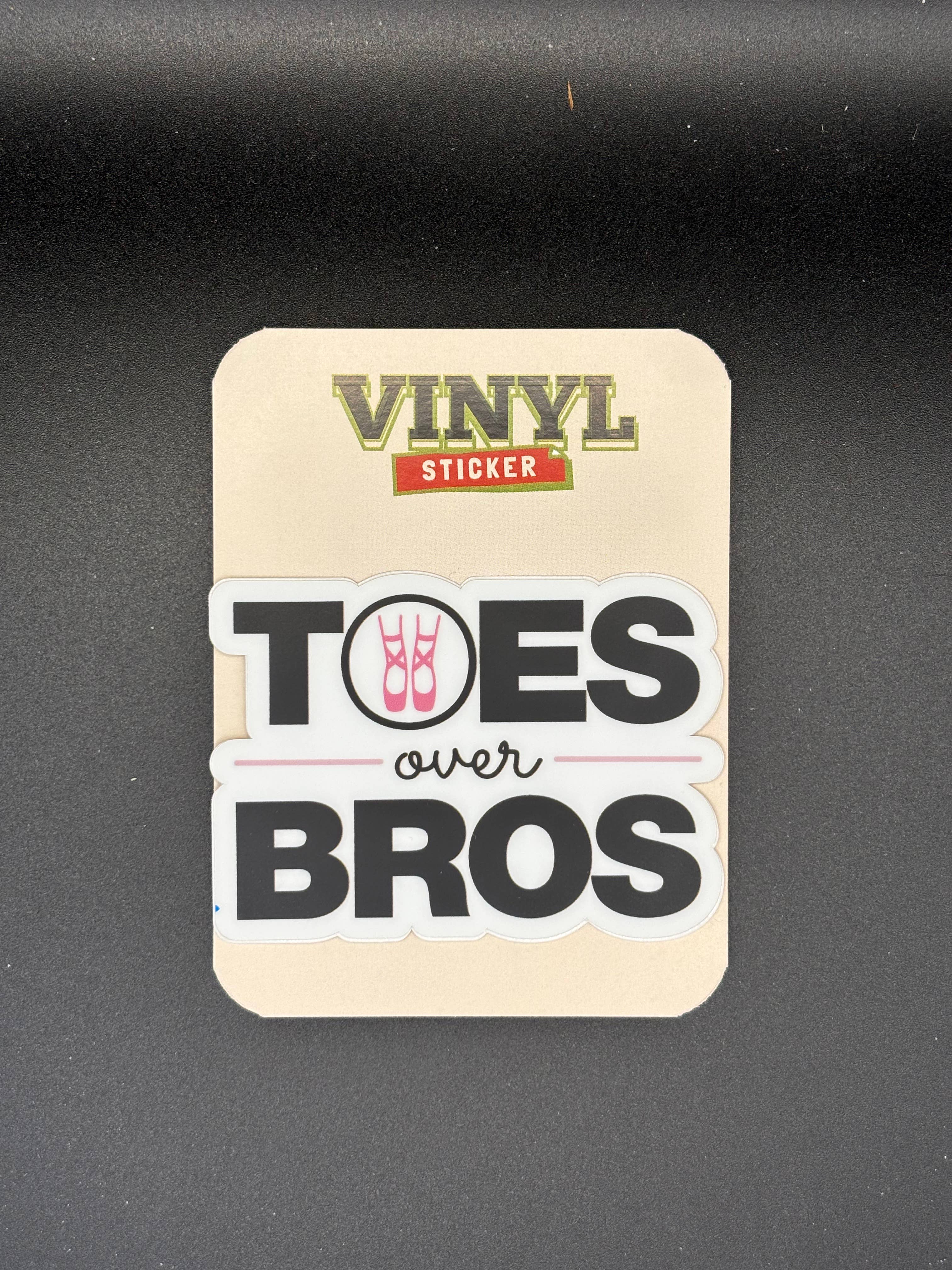Toes Over Bros Dance Sticker, 3" x 2.2"