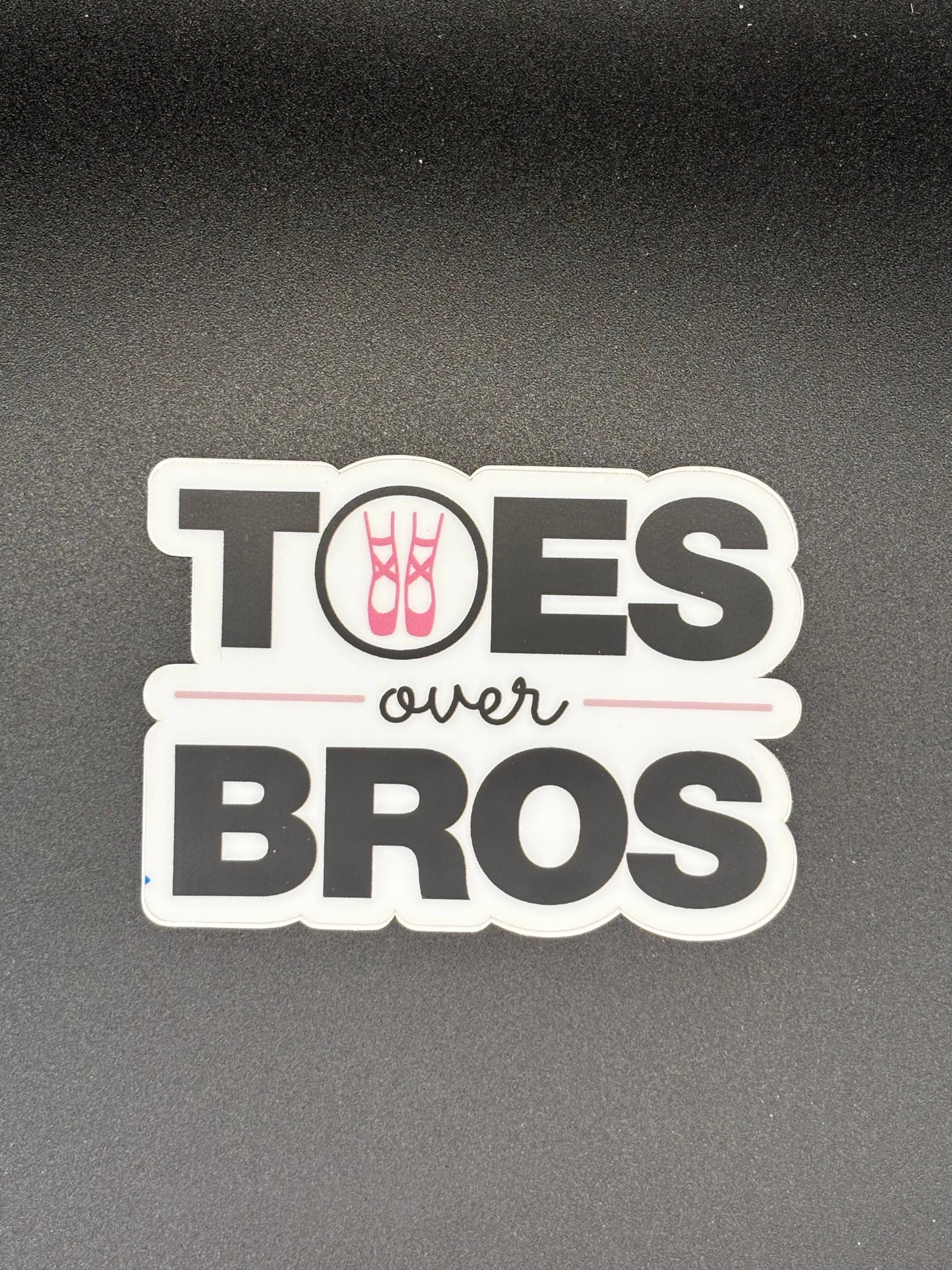 Toes Over Bros Dance Sticker, 3" x 2.2"
