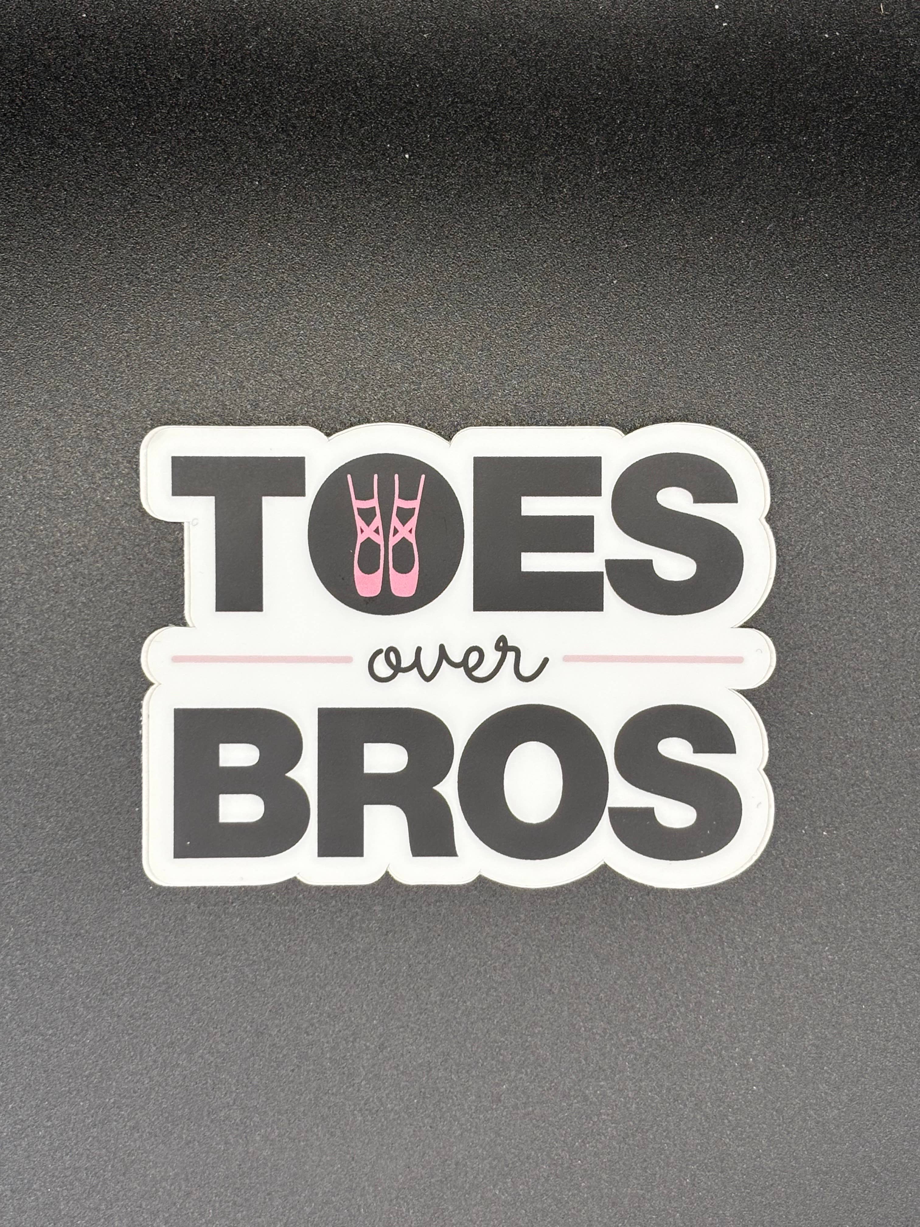 Toes Over Bros Dance Sticker, 3" x 2.2"